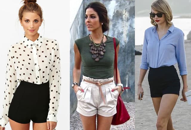 How to Wear High Waisted Shorts? Popular Ways & Outfits | Fashion ...