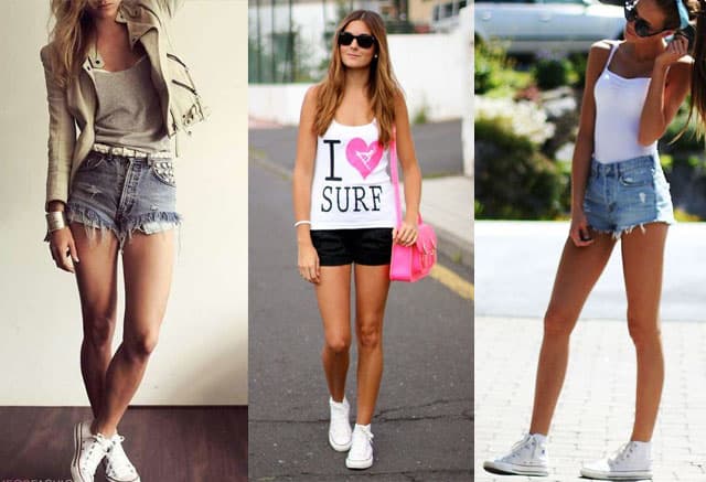 white high top converse outfits