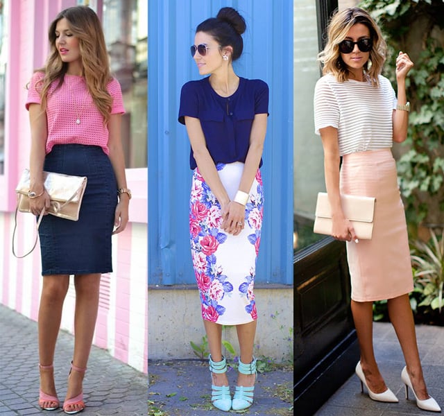 cute pencil skirt outfits