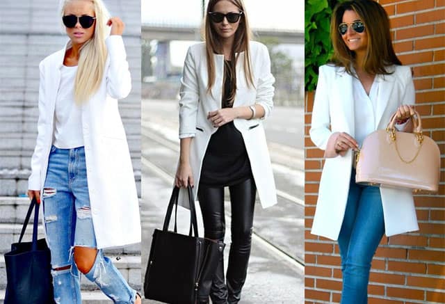 what to wear with white coat