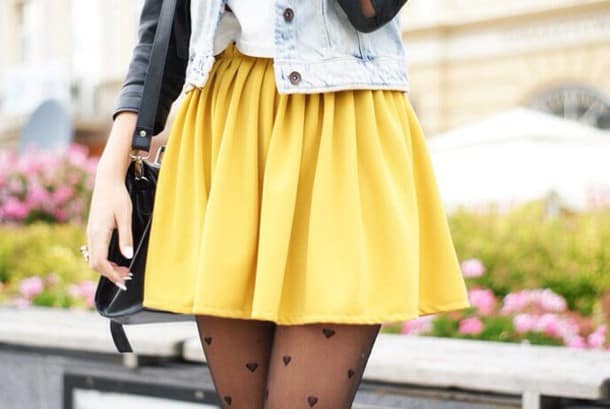 Yellow Midi Skirt - Etsy UK