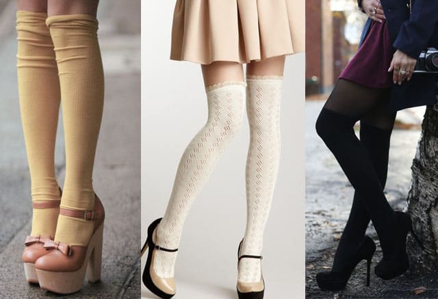shoes to wear with thigh high socks