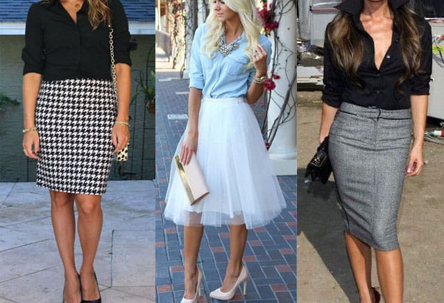 How to Wear a Button Up Shirt with Skirts
