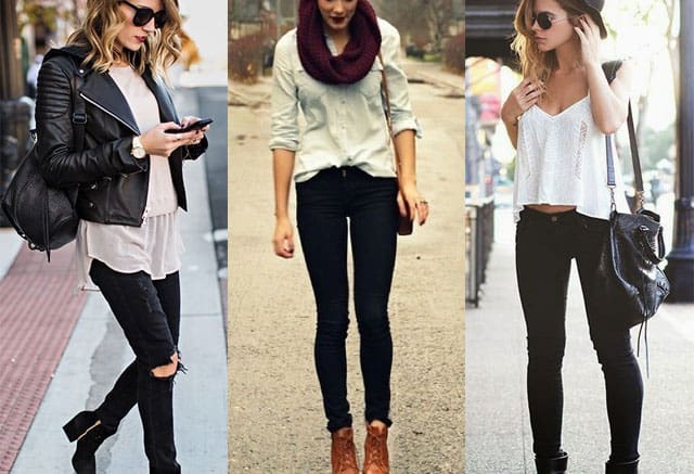 What to Wear with Black Skinny Jeans