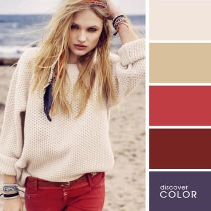 Matching color combinations clothes