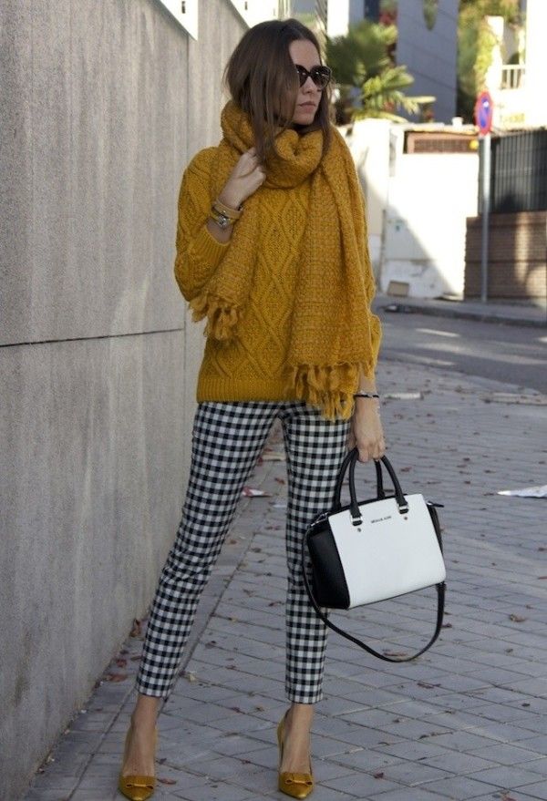 colors that go with mustard yellow sweater