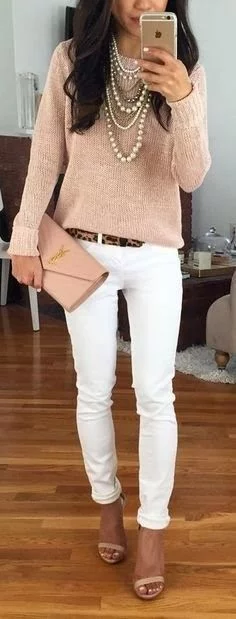 what color goes with rose gold sweater