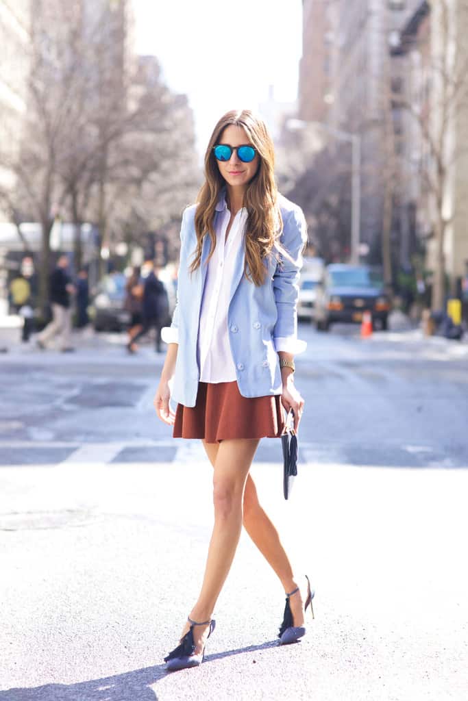 colors that go with terracotta short skirt