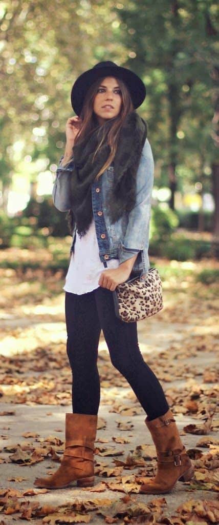 leopard purse and country boots
