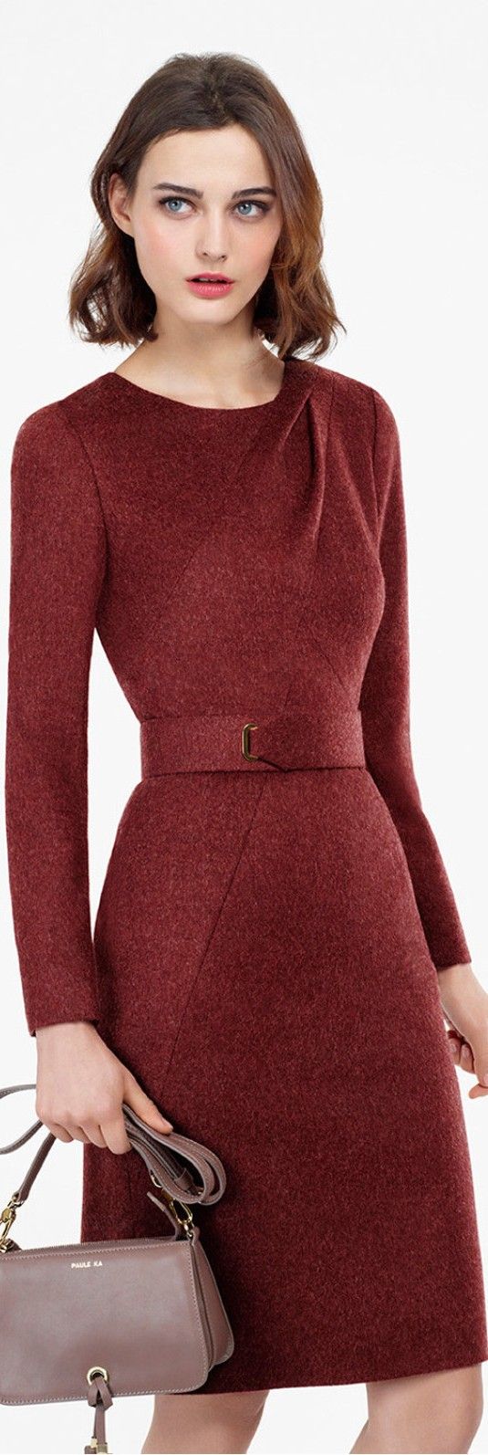 colors that go with maroon midi dress