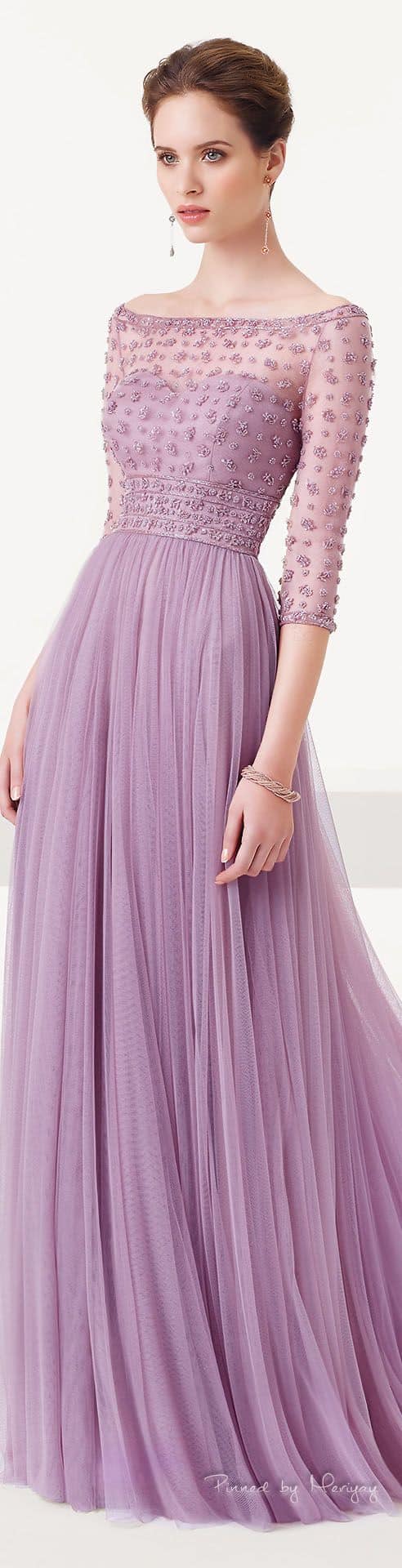 colors that go with light purple evening dress