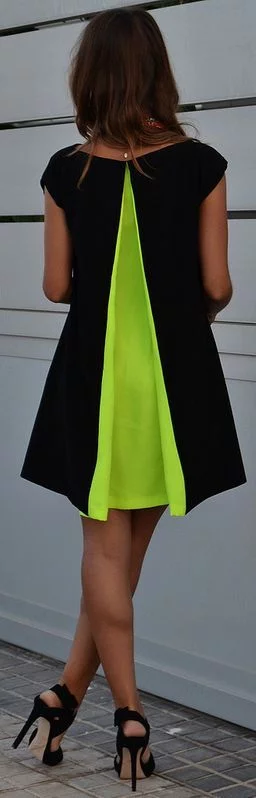 colors that go with lime green and black dress