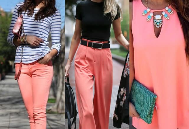 what colors go with Coral Pink
