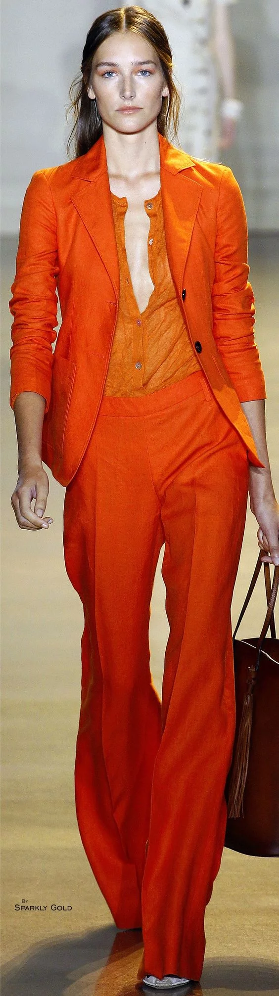 colors that go with orange total look