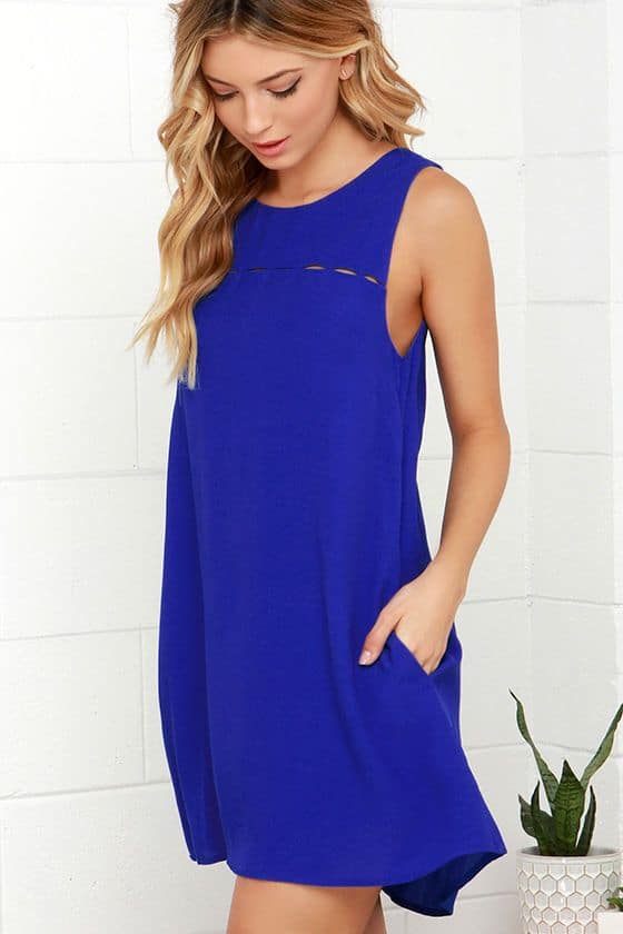 colors that go with royal blue mini dress