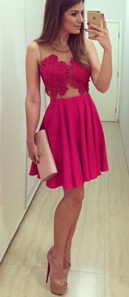 what color goes with fuchsia pink mini dress