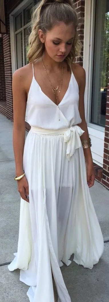 colors that go with ivory maxi dress