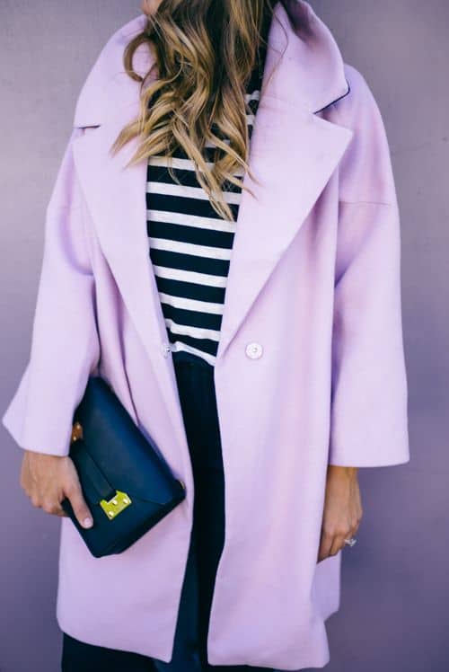 colors that go with lilac coat
