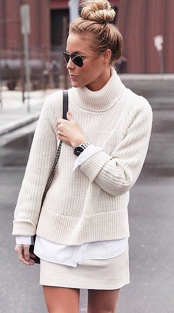 colors that go with ivory knitted sweater