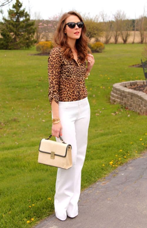 how to wear leopard printed shirt