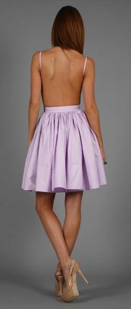 what to wear with lilac pleated backless dress