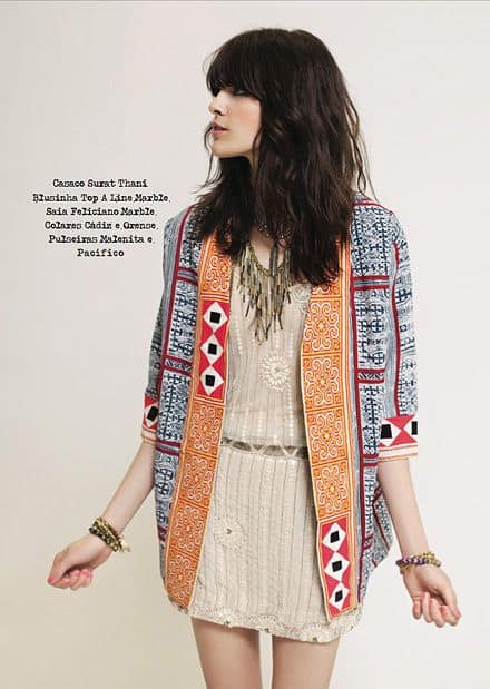 how to wear tribal printed coat