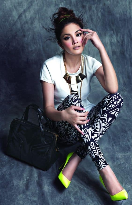 outfit with tribal printed leggings