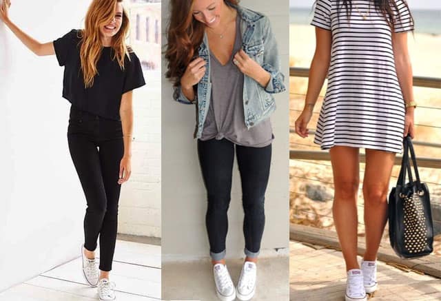 🤩 What To Wear With White Converse [24 Cute Outfits] 2023🤩