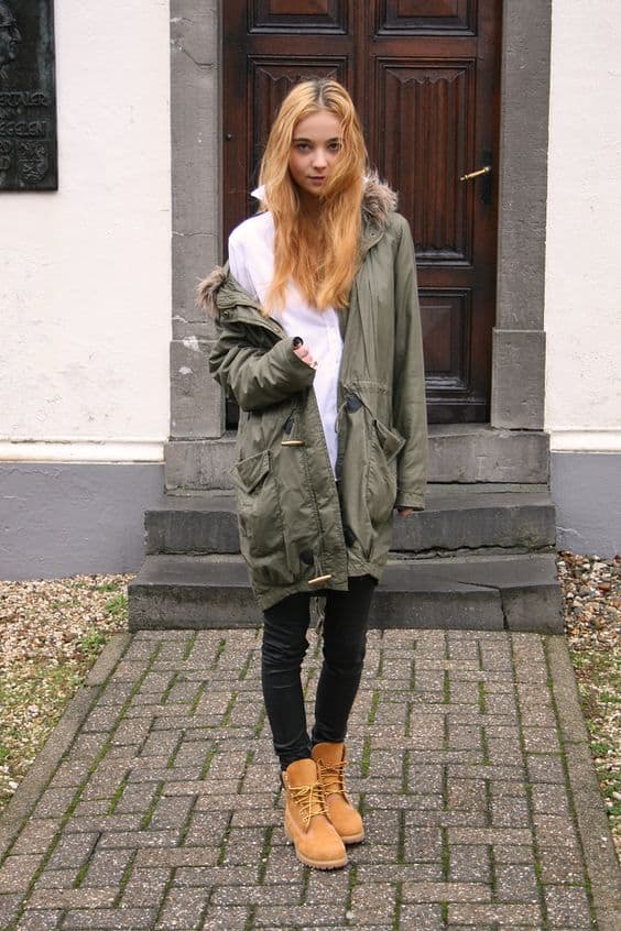 how to wear camel timberlands