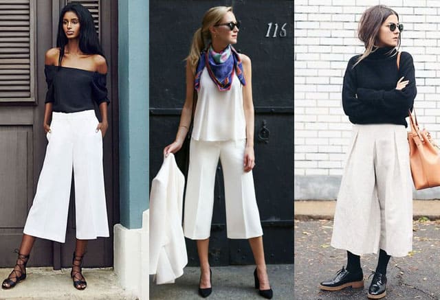 cute outfits with culottes