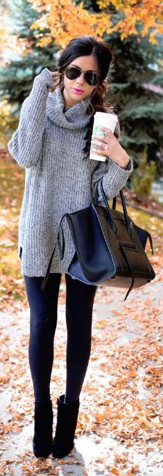 outfit with black suede ankle boots