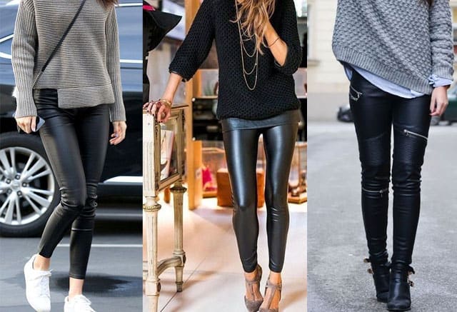 how to wear leather pants
