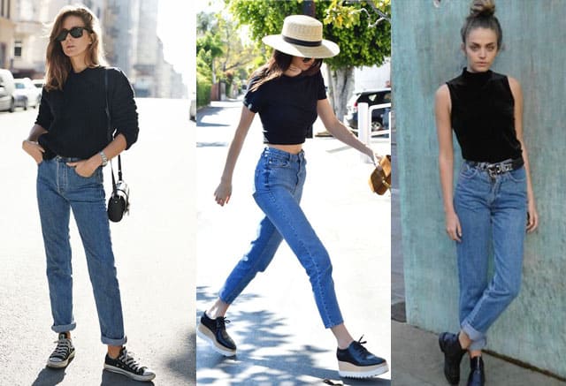 how to wear mom jeans