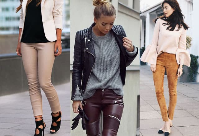 ways to wear leather pants
