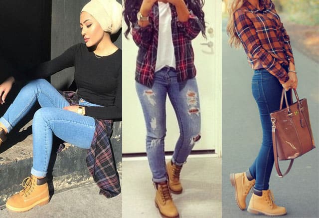 ways to wear timberlands