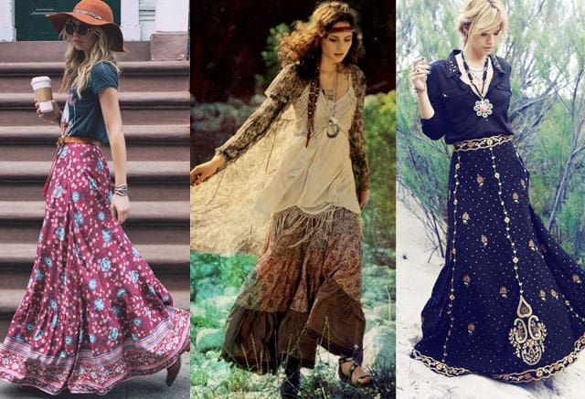 what to wear with long skirt gipsy