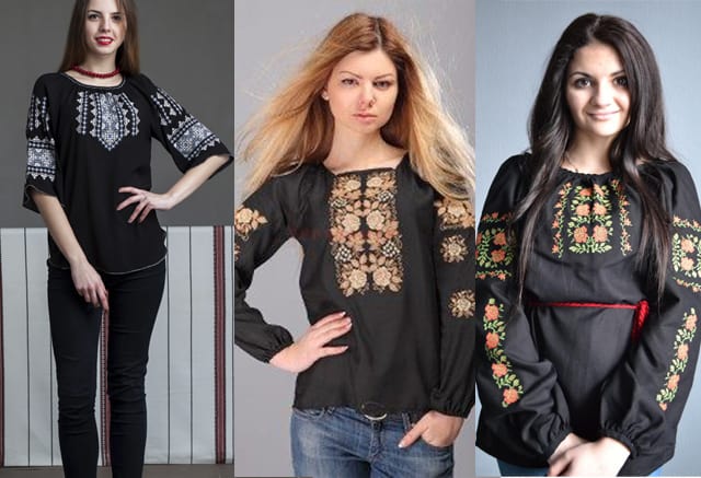 how to wear black ukrainian embroidered shirt