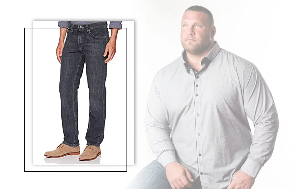 style for fat guy jeans
