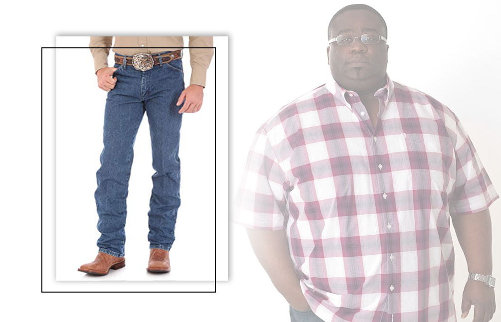 fat guy wear jeans