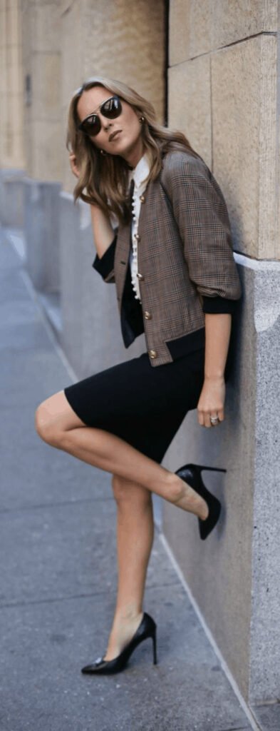 Business Casual style with Skirts photo